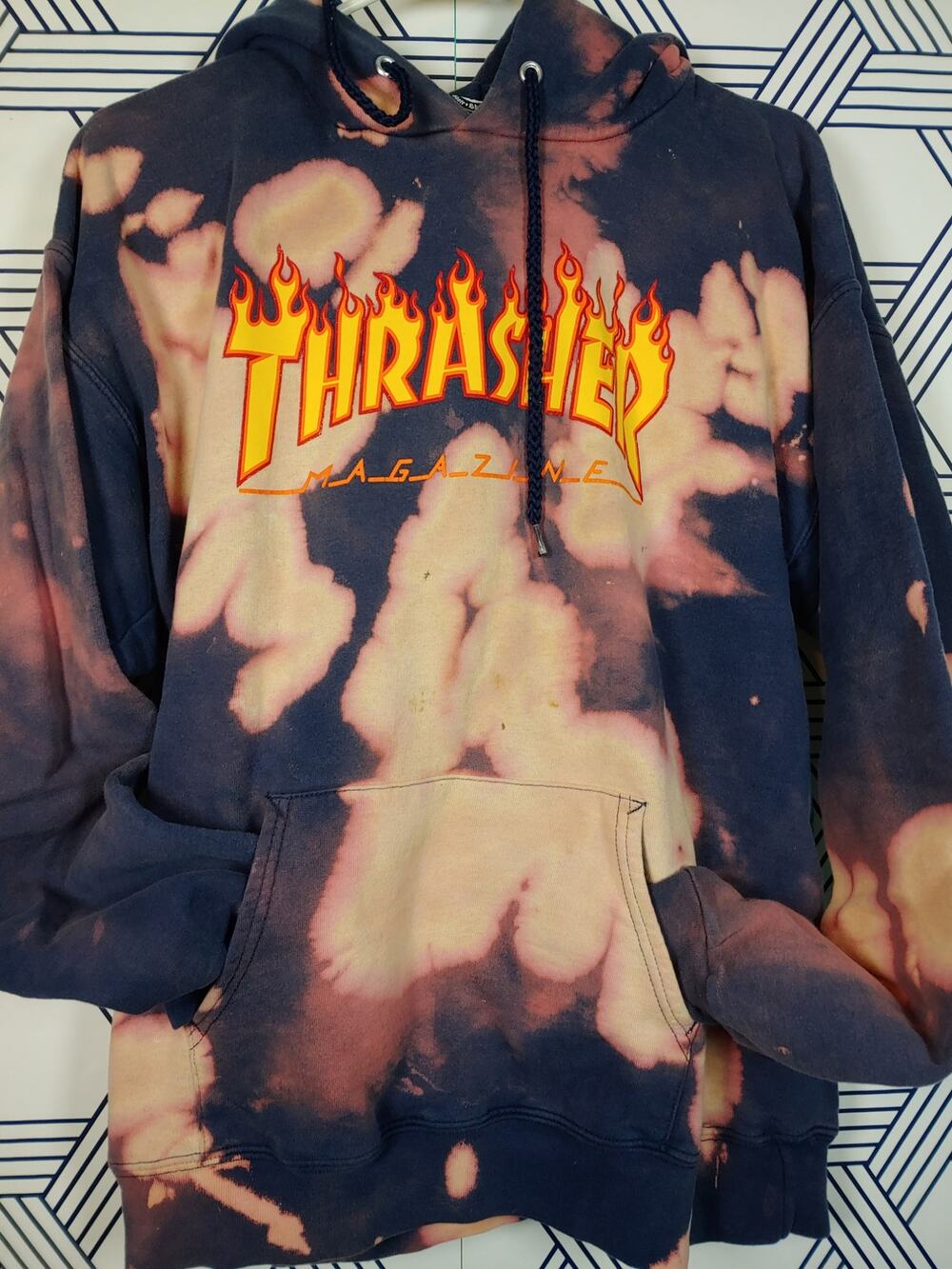 Thrasher Magazin Distressed Hoodie Size M Y2K